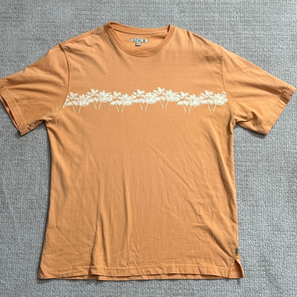 Solitude‎ Surf Palm Tree Graphic T-Shirt Short Sleeve Large